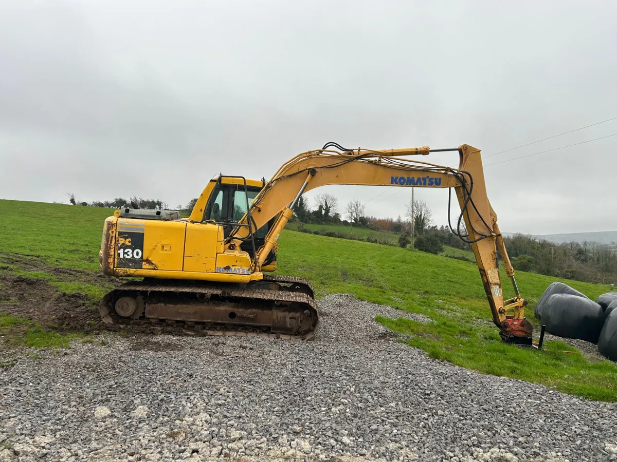 Komatsu PC 130-6K C/W Bale Handler - Image 2