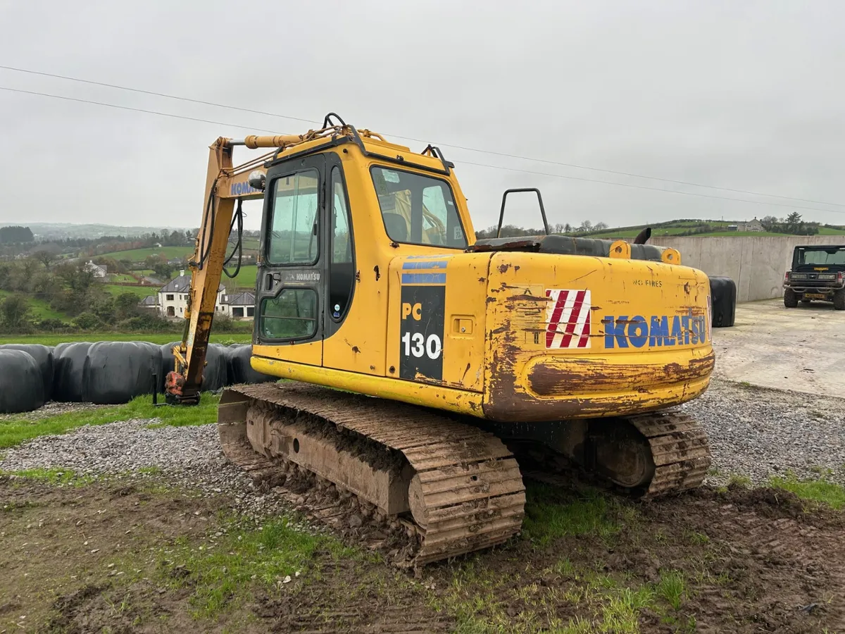 Komatsu PC 130-6K C/W Bale Handler - Image 4