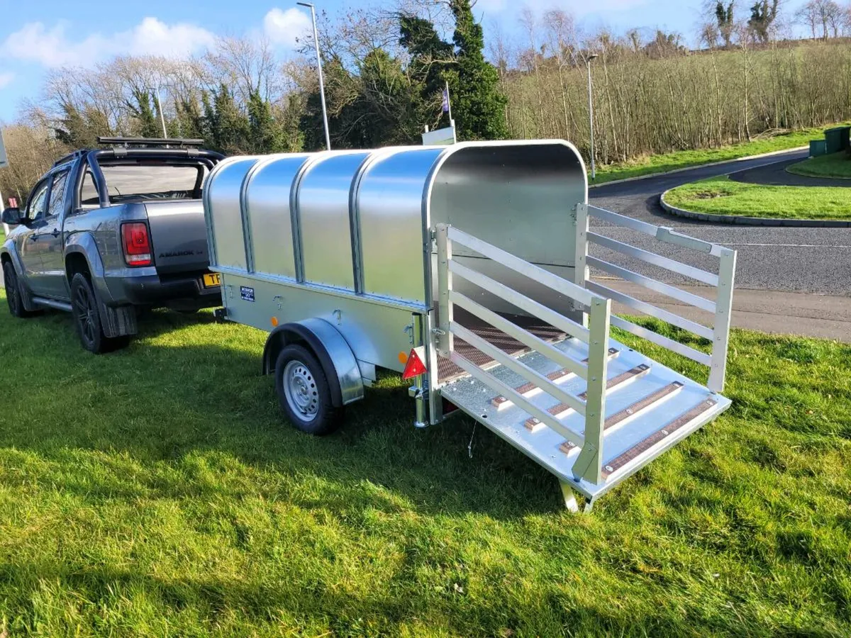 New 7x4ft single axle livestock trailer suit sheep - Image 1