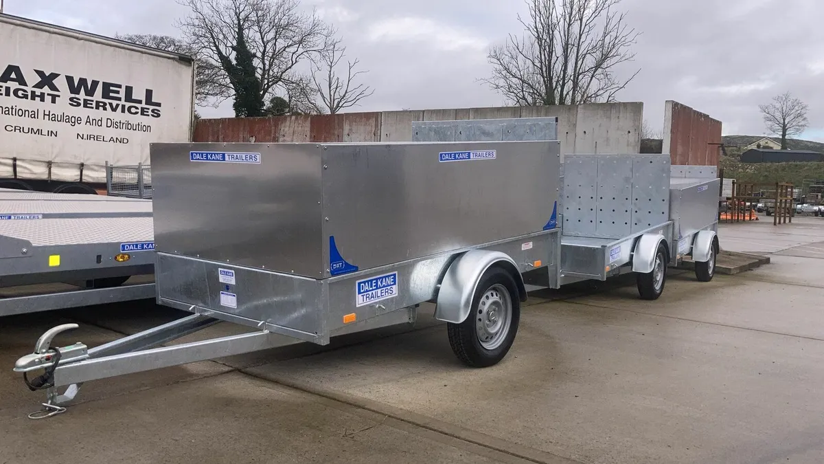 7x4ft dale kane trailer with soild sides & roof - Image 2