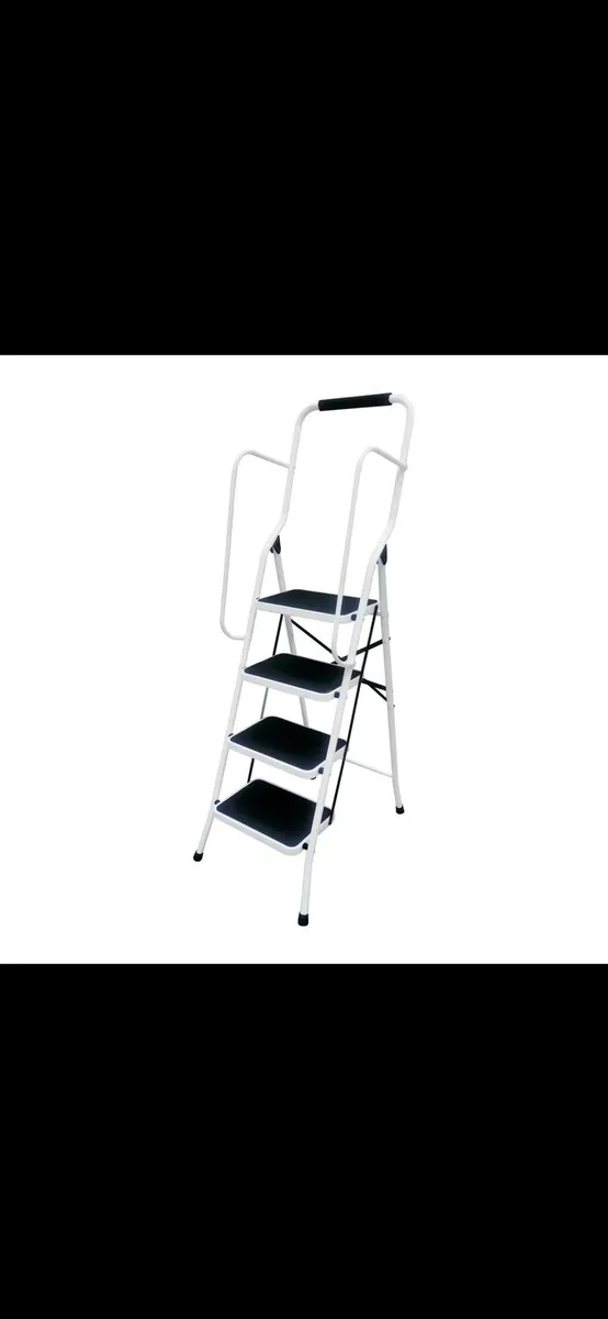 New proplus aluminium 4 tread step ladder with han - Image 1