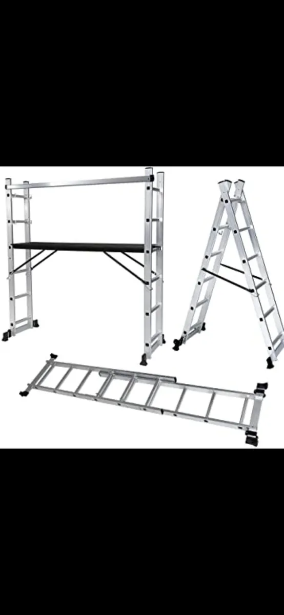 New proplus aluminium 4 tread step ladder with han - Image 4