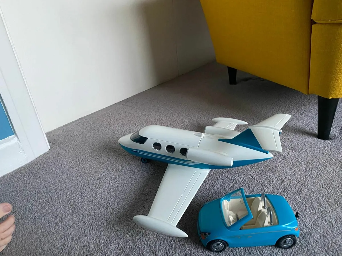 Playmobil Airplane and Car - Image 1