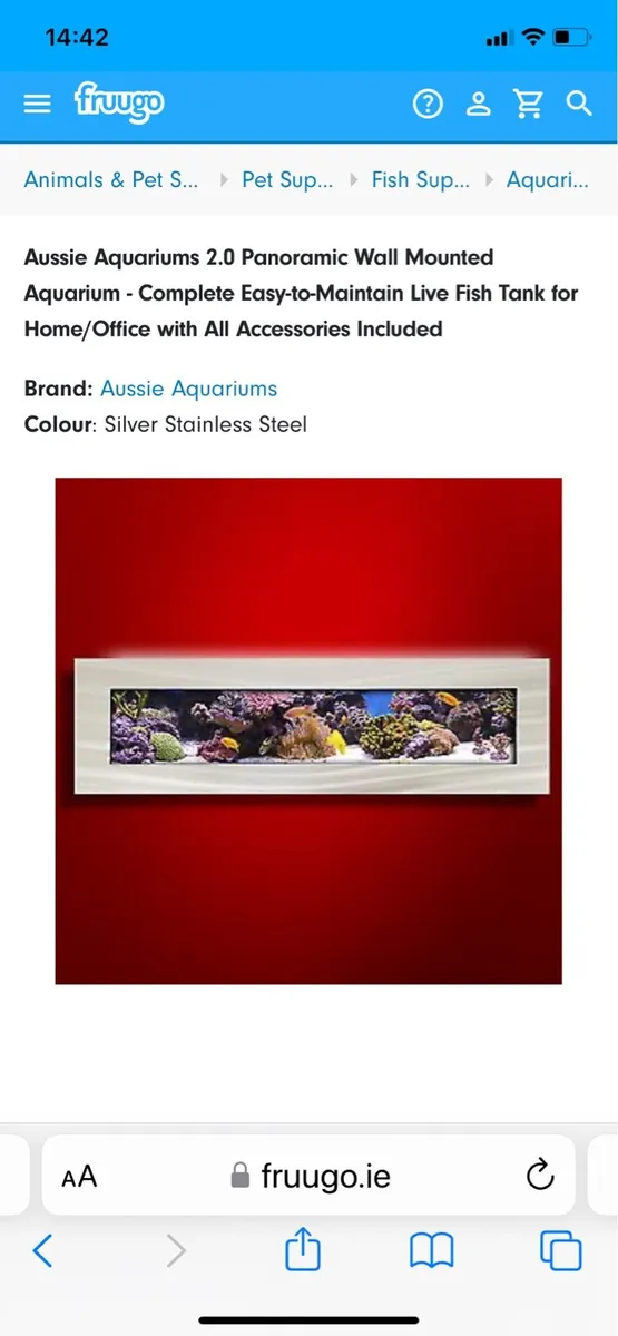 Aquatec wall hung fish tank. Price drop - Image 2