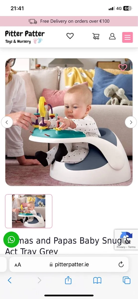 Baby floor seat with Activity tray - Image 1