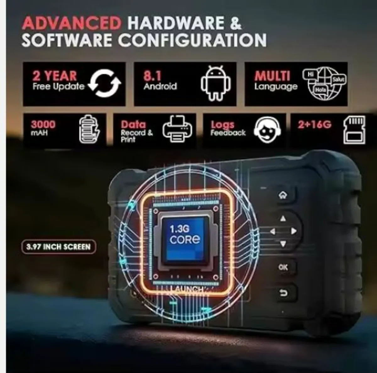 LAUNCH CRP129 HD Heavy Duty Truck Scanner - Image 2