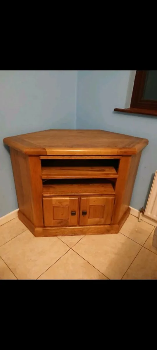 Solid Oak tv unit