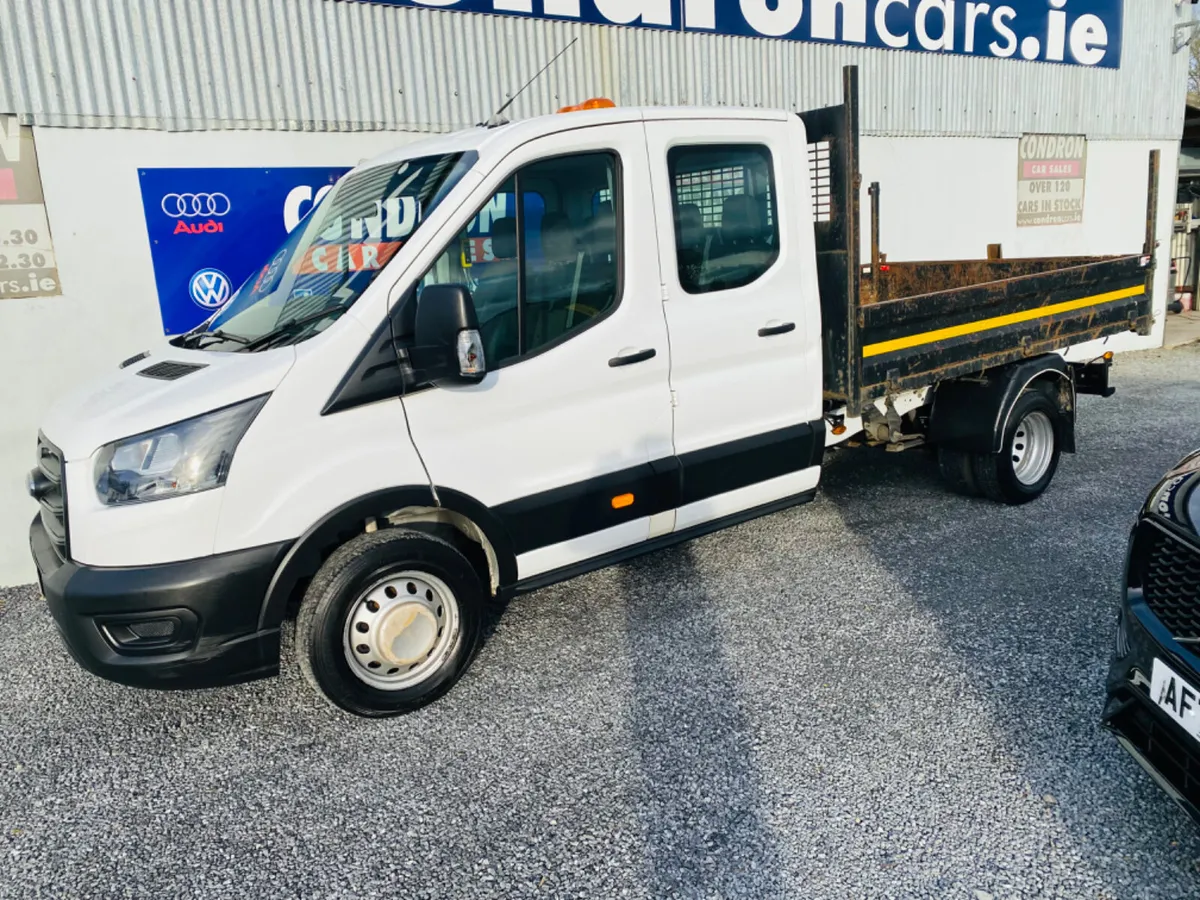 2021 FORD TRANSIT 2.0 TDCI 350 D/C 7 SEAT TIPPER - Image 3