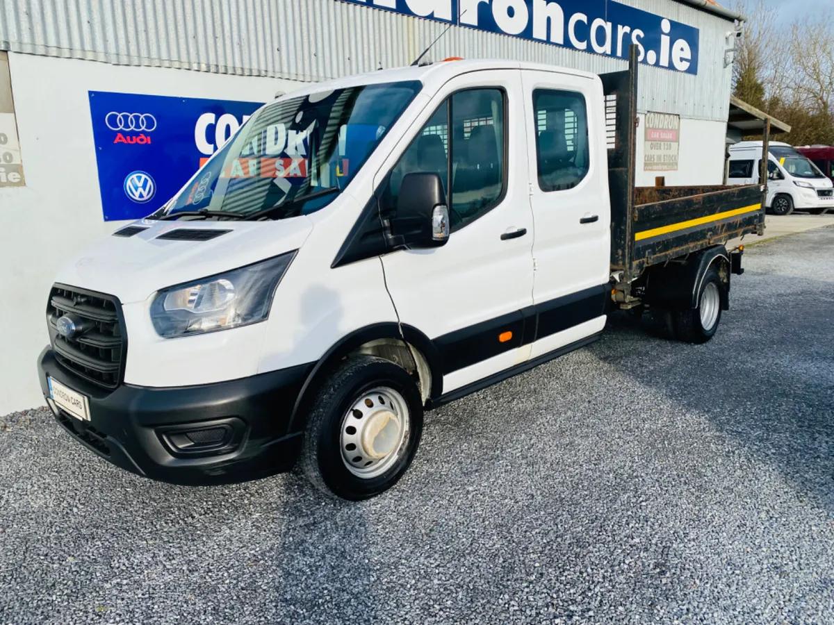 2021 FORD TRANSIT 2.0 TDCI 350 D/C 7 SEAT TIPPER - Image 1