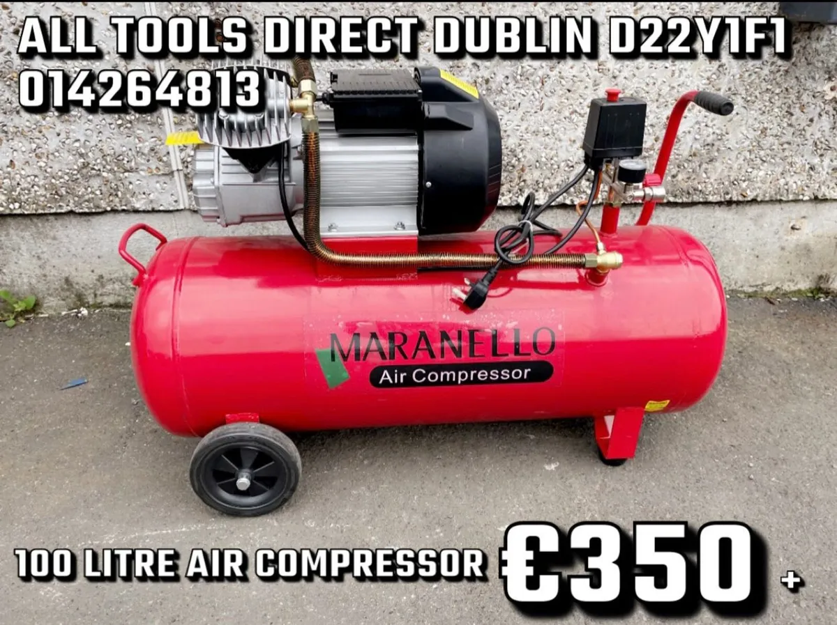 Heavy duty 100 litre air compressor for sale in Co. Dublin for 350 on DoneDeal