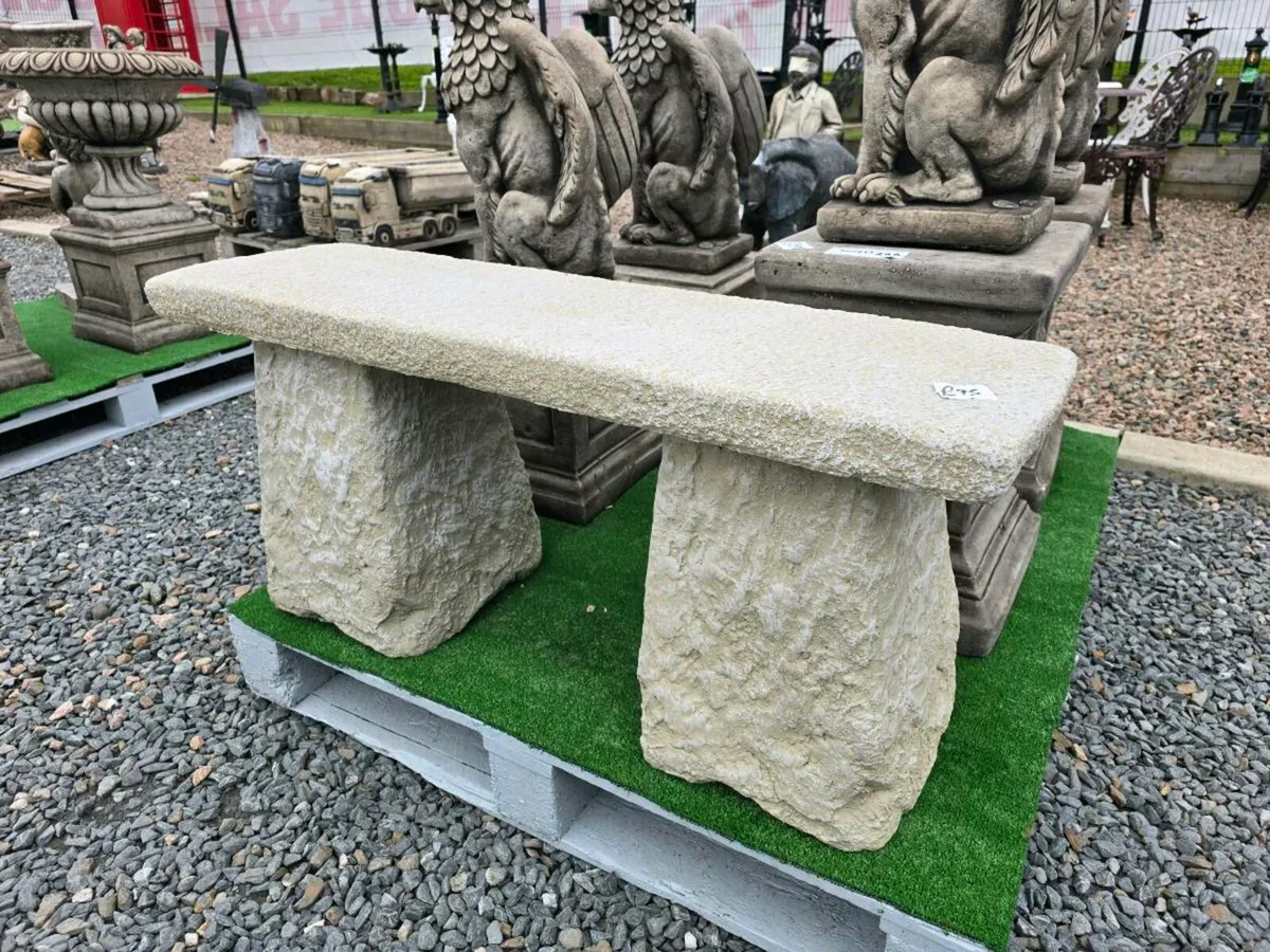 Stone garden benches ornaments - Image 3