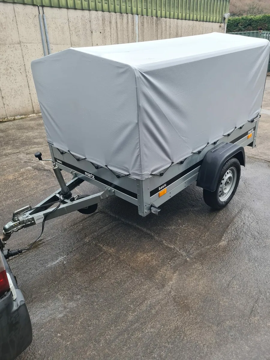 Single Axel Trailer with Cover 7ft x 4ft - Image 1