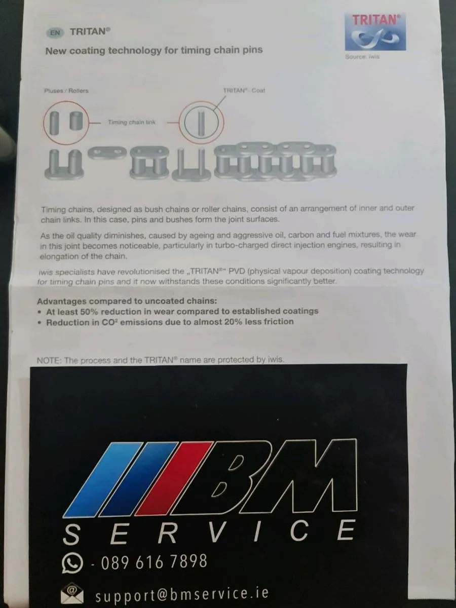 GENUINE BMW B47D20 IWIS TIMING CHAIN KIT - Image 2