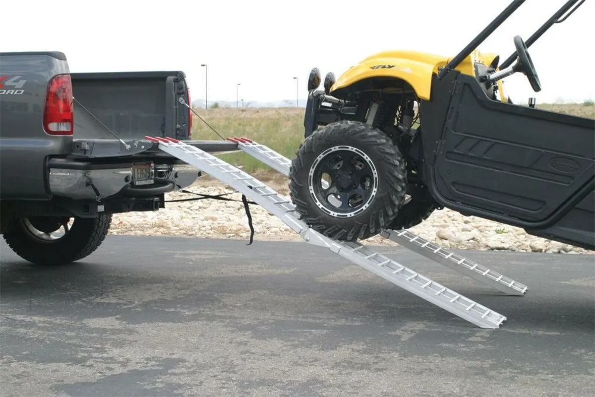 7ft lightweight aluminium folding loading ramps - Image 2