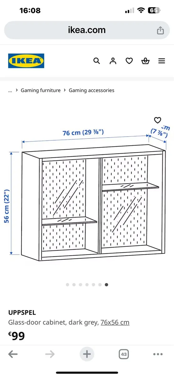 2 Glass door cabinets - Image 3