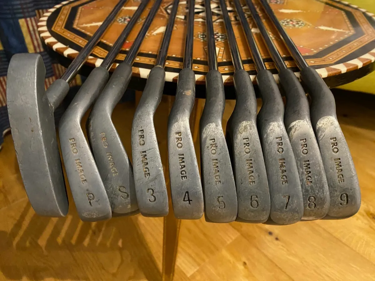 Golf clubs full set left handed & bag plus trolly - Image 3