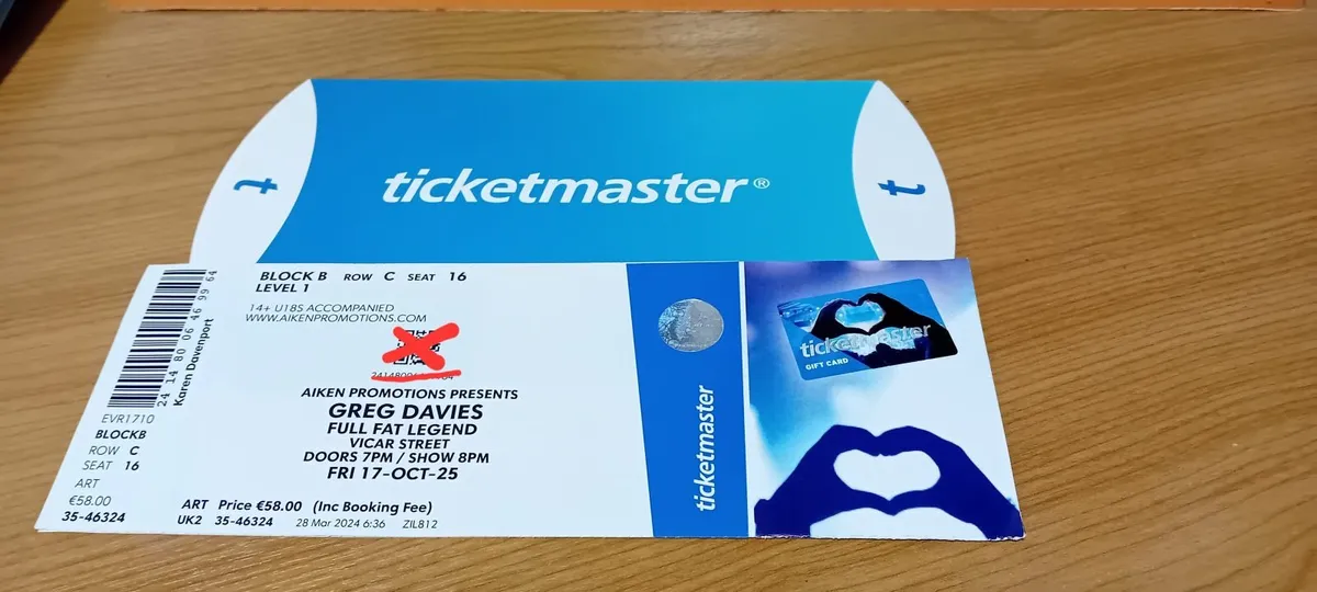 Greg Davies Ticket - Image 2