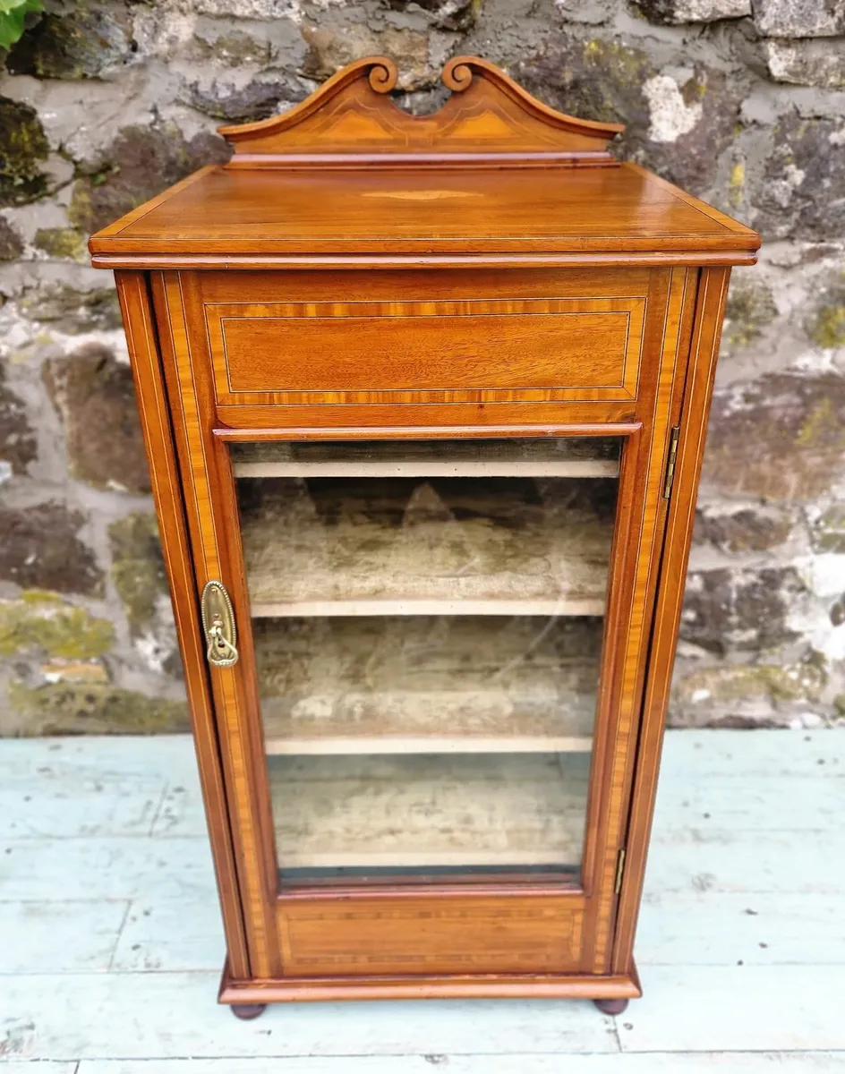 Small Edwardian Display Cabinet- Circa 1905 - Image 1