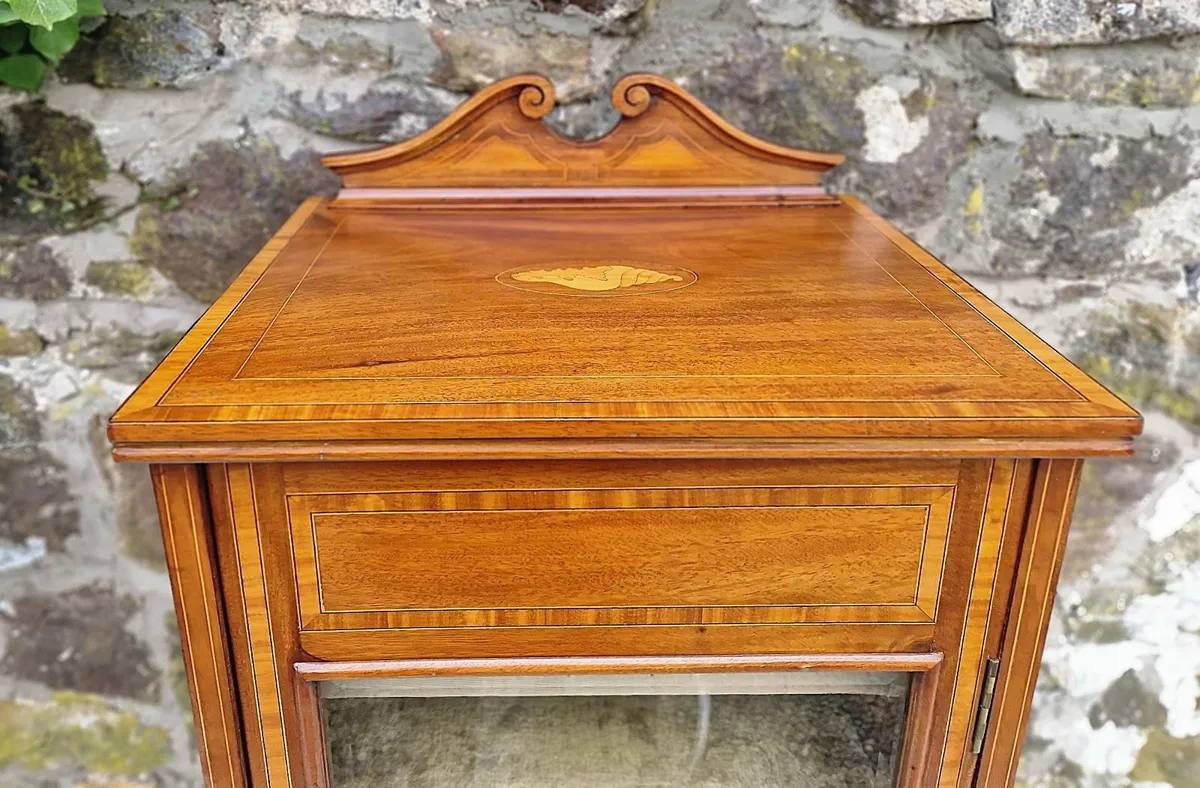 Small Edwardian Display Cabinet- Circa 1905 - Image 4