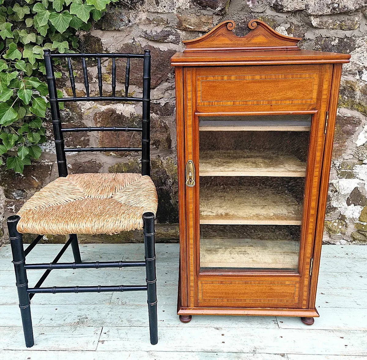 Small Edwardian Display Cabinet- Circa 1905 - Image 2