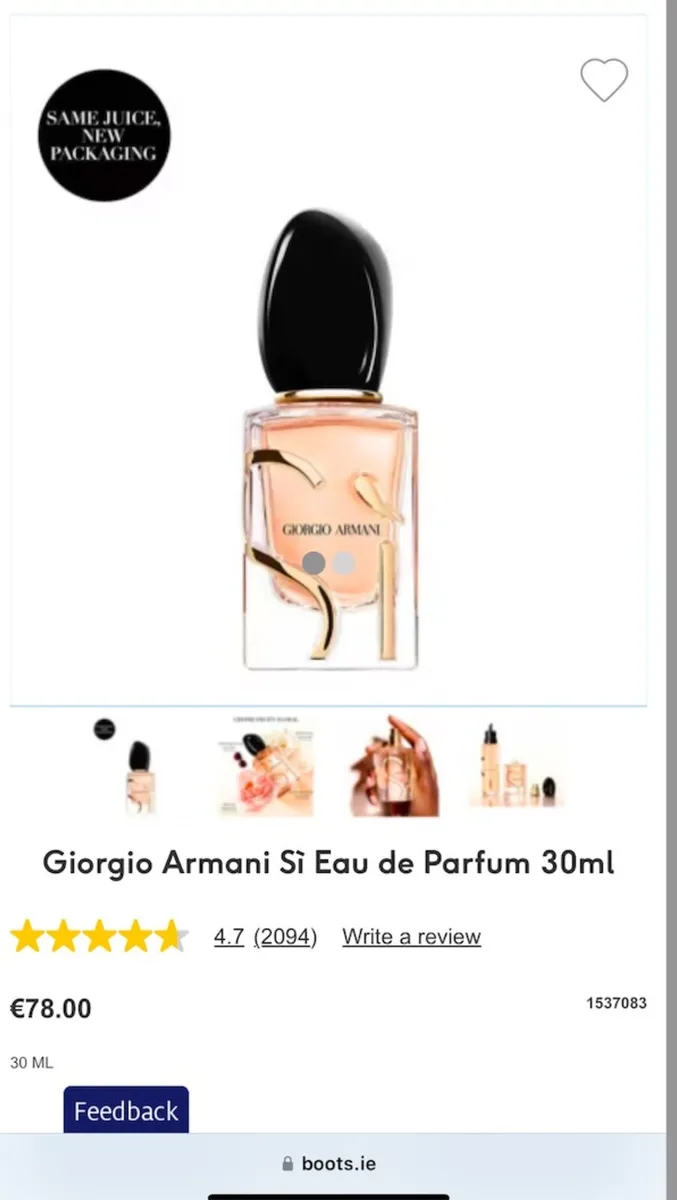 Perfume - Giorgio Armani Sì Eau de Parfum 30ml - Image 2