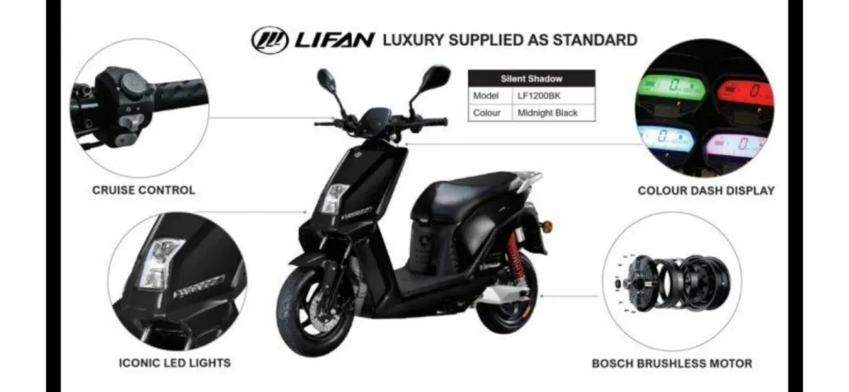 Motorbike Lifan ecobike electric scooter - Image 4