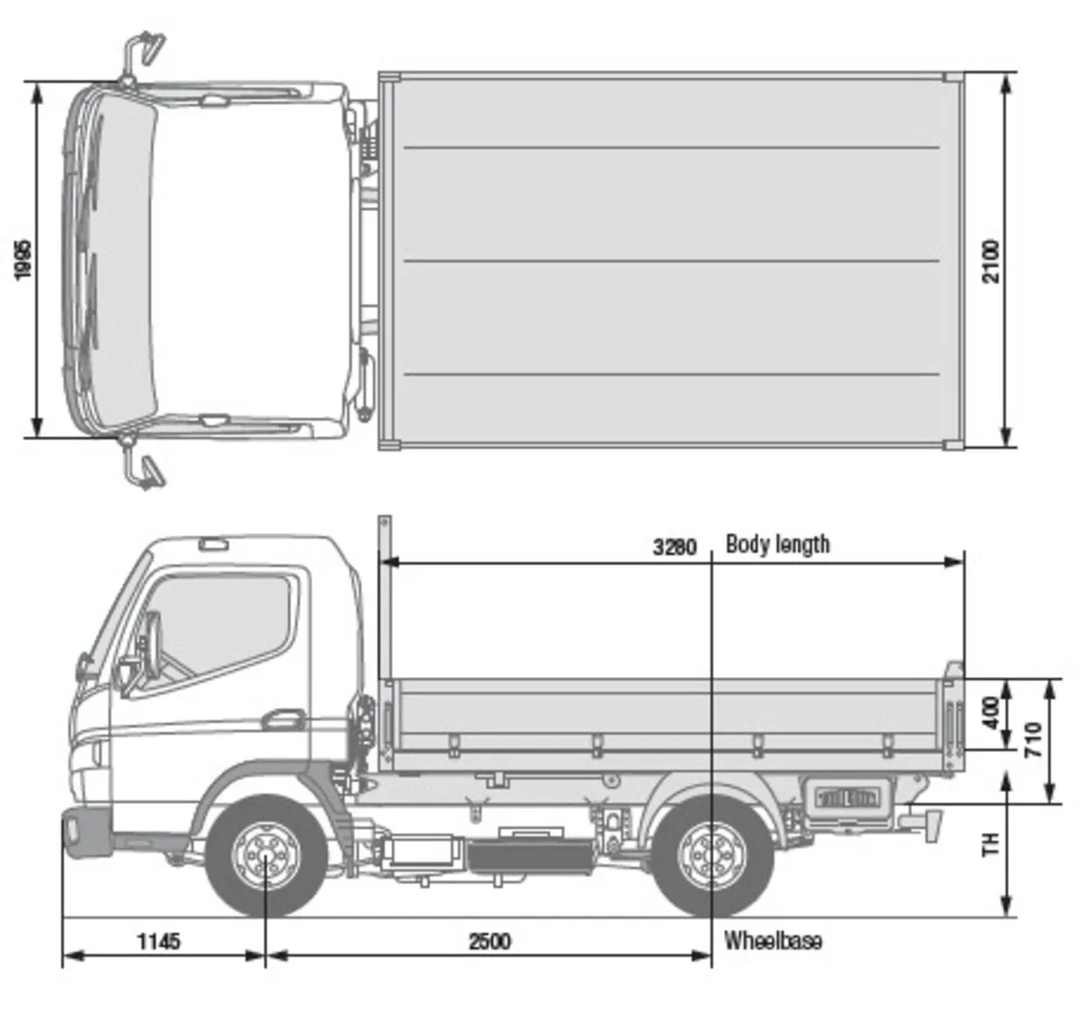 New 3.5 ton FUSO Canter Tipper - In Stock - Image 4