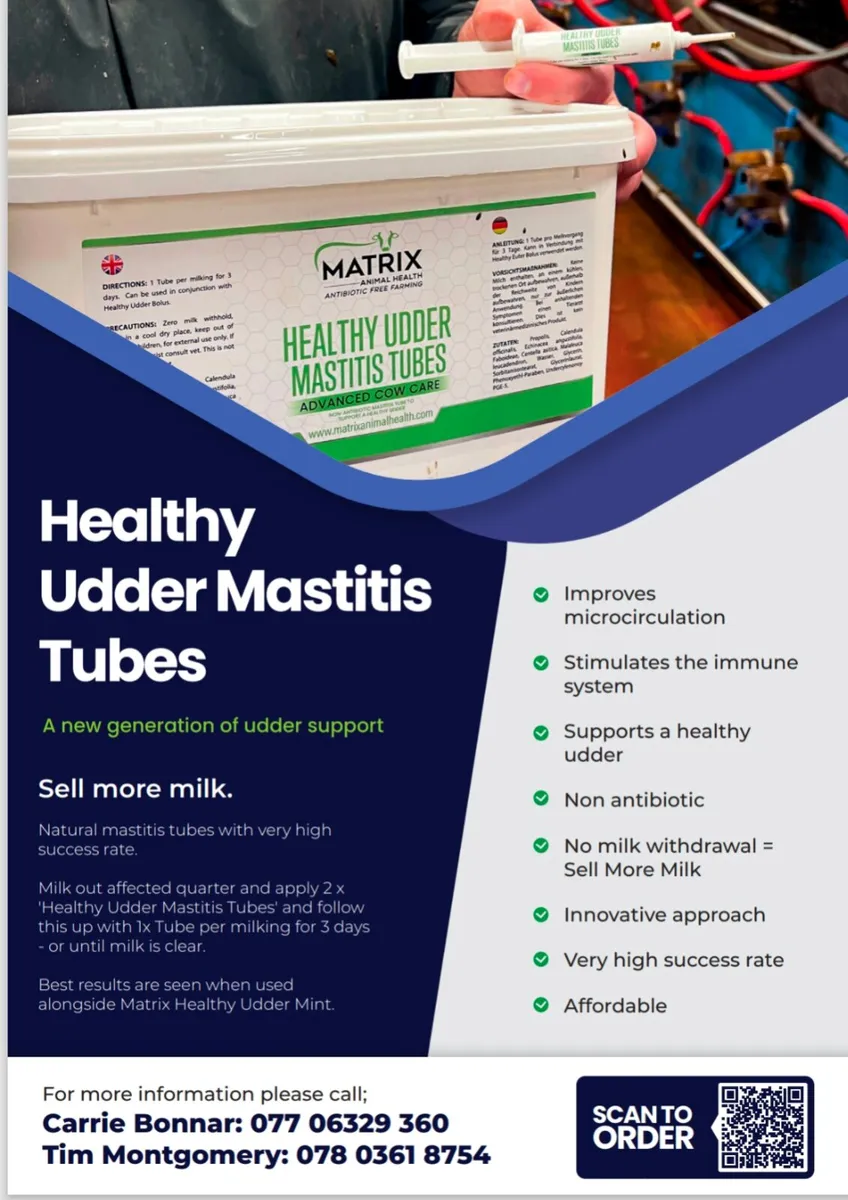 Healthy Udder Mastitis Tubes - No Milk Withdrawal - Image 2