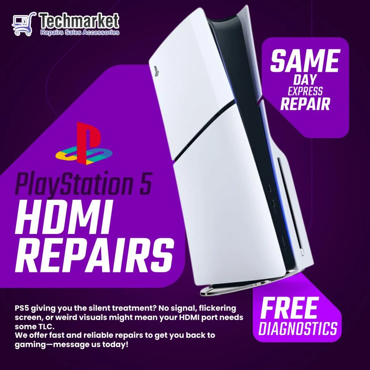 PlayStation 5 Repairs - HDMI Ports - Portlaoise