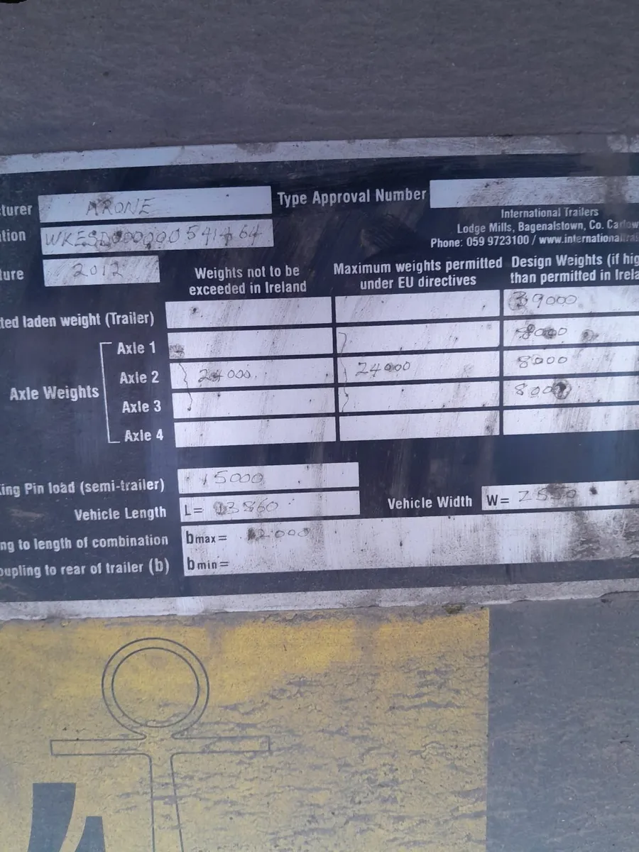 TESTED 23/12/25 KRONE Trailer 2012 - Image 1