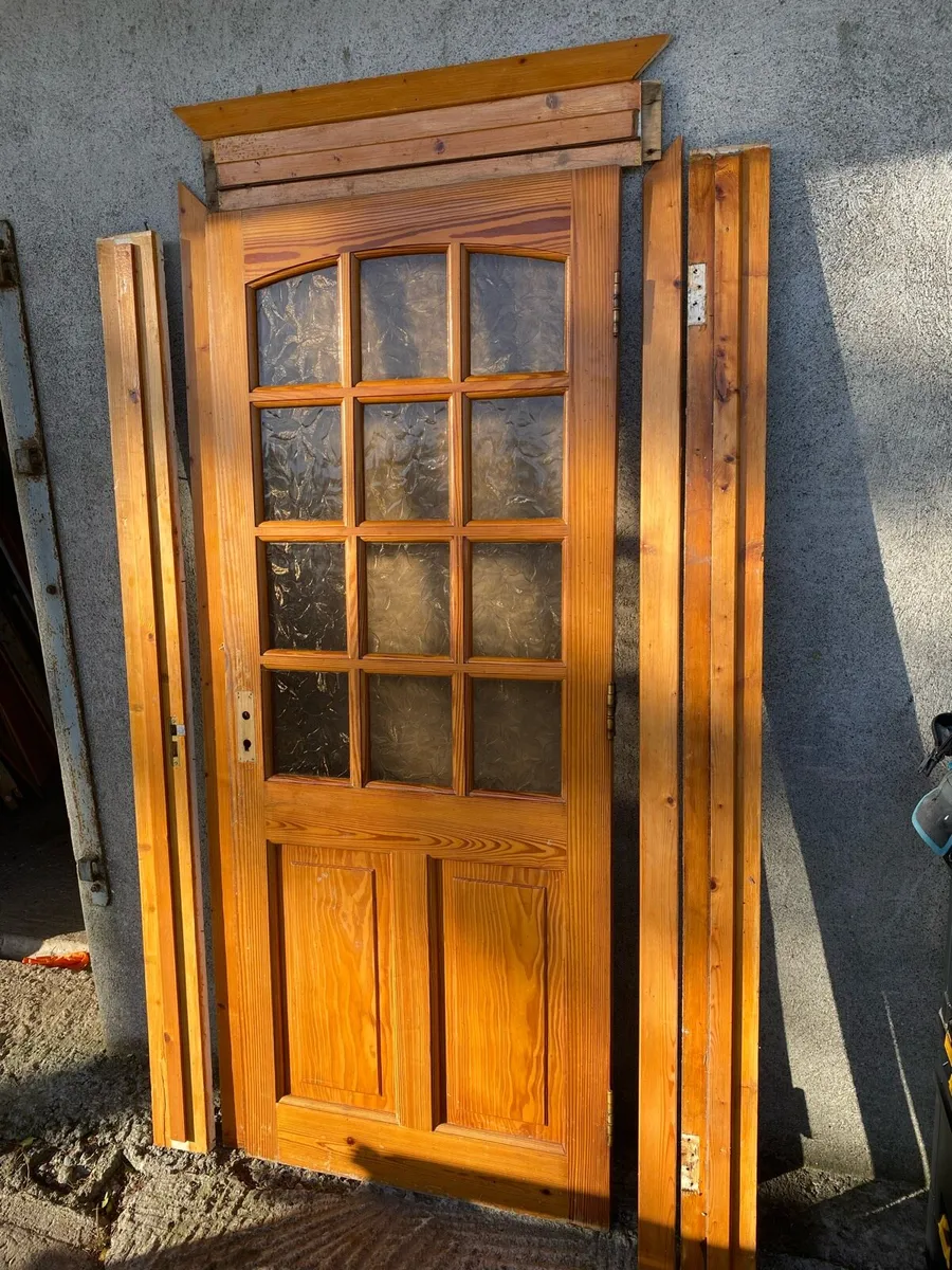 1 Solid Wooden Doors with Glass panelling - Image 4