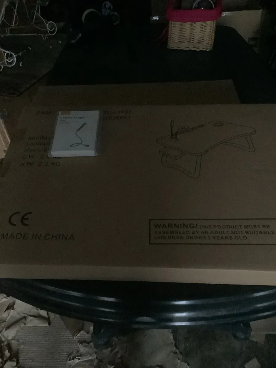 NEW IN BOXES LAP TABLE WITH LIGHT. - Image 2
