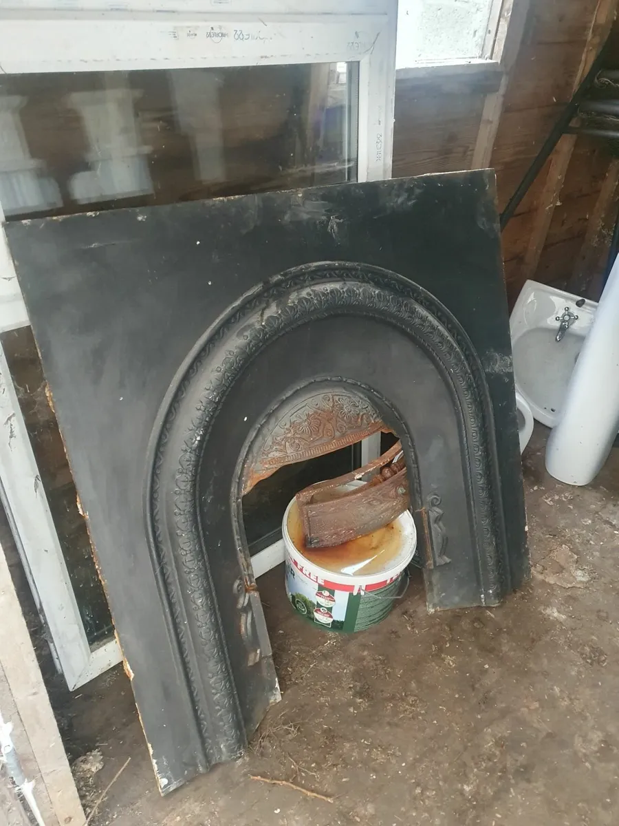 Fireplace - White/Grey Marble - Image 2