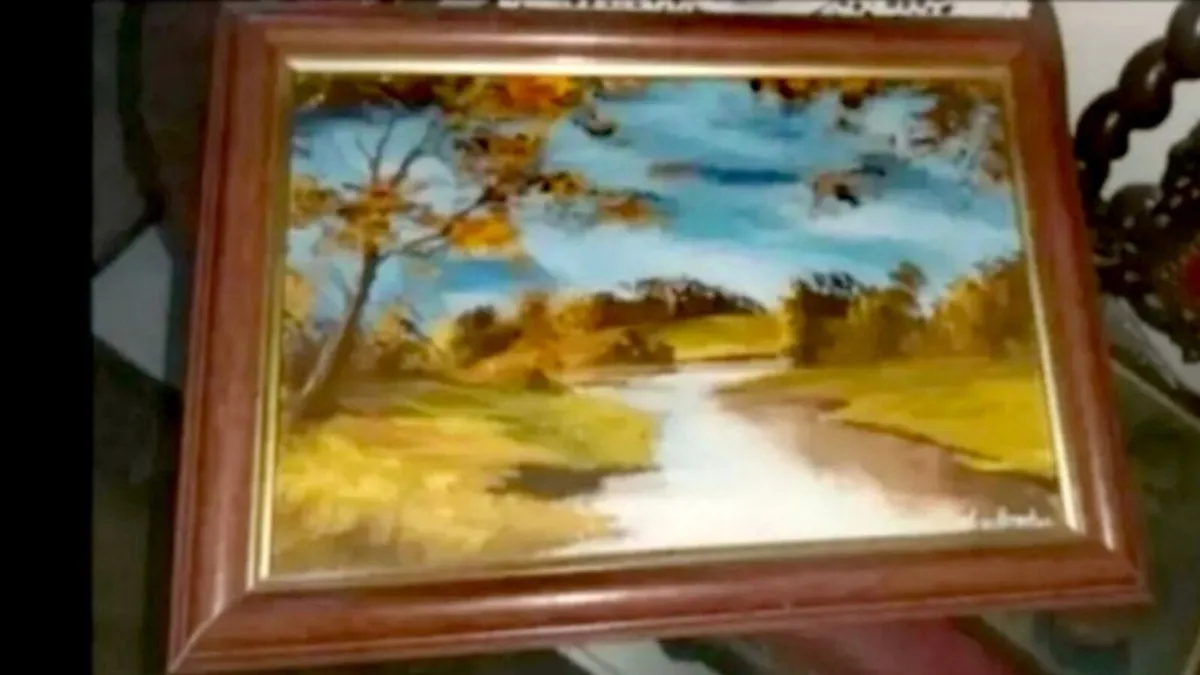 Oil painting on canvas in lovely frame