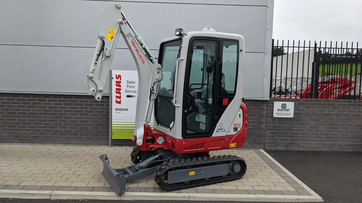 New Takeuchi TB216 Cabin mini diggers - Image 2