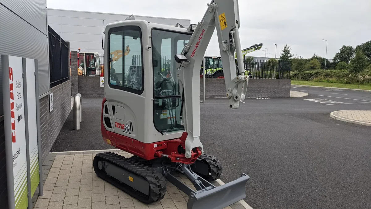 New Takeuchi TB216 Cabin mini diggers - Image 4