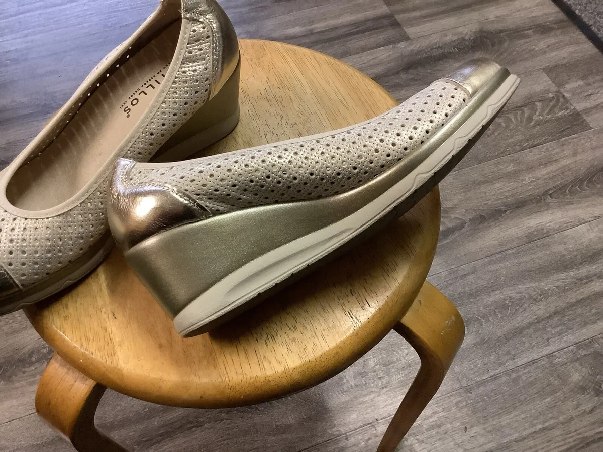 Shoes wedge slip on Pitillos leather size 40 (7) - Image 3