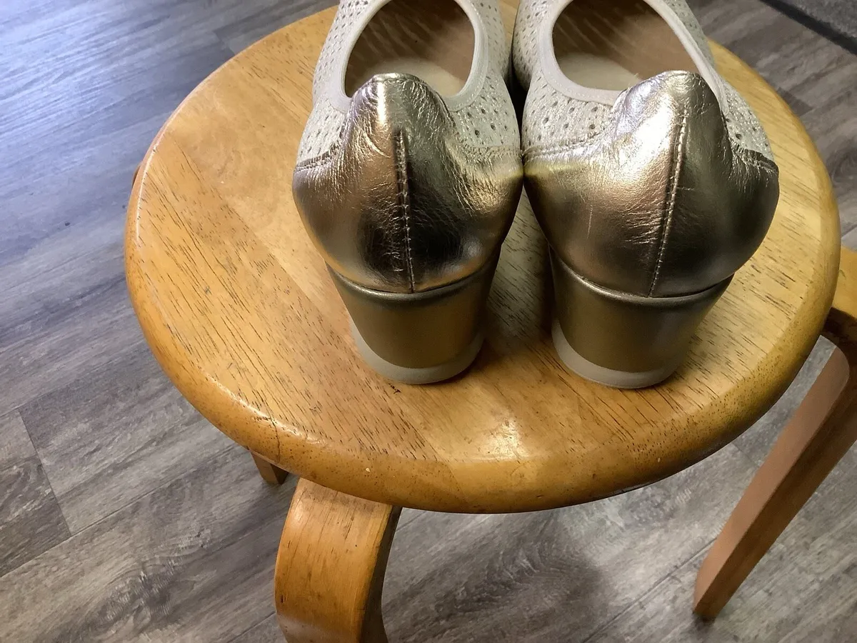 Shoes wedge slip on Pitillos leather size 40 (7) - Image 4