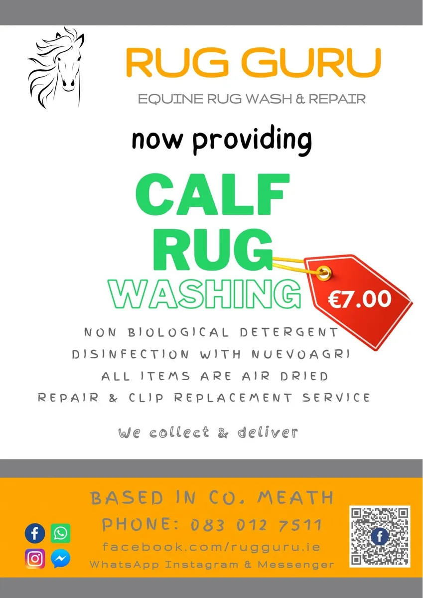 Calf Rug Wash, Disinfect and Repair Service - Image 2