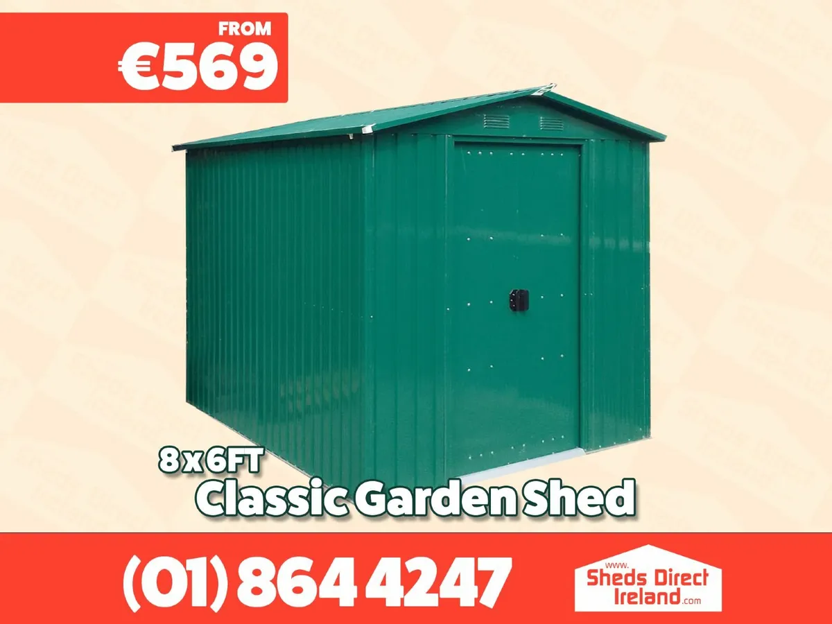 8ft x 6ft Classic Steel Shed - Image 1
