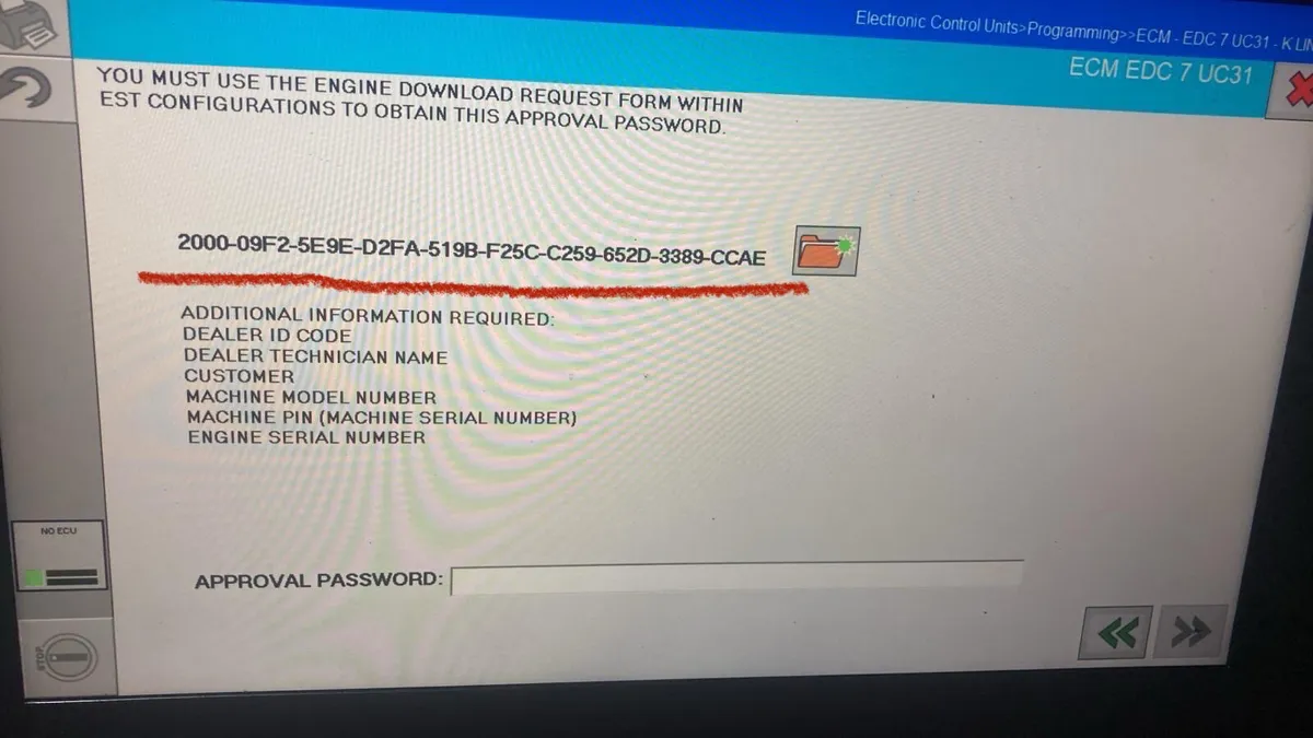 CNH DPA5 new 10 block  password  codes generated - Image 1