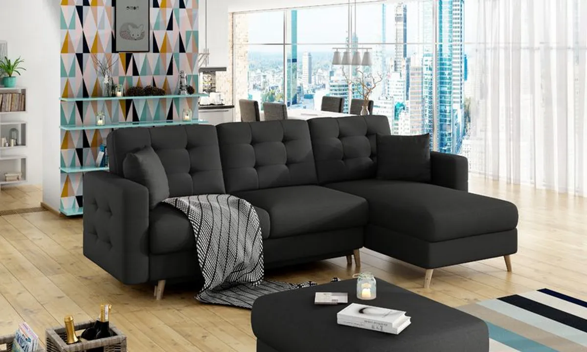 Classic Corner Sofa Bed CORTEZ L - Image 2