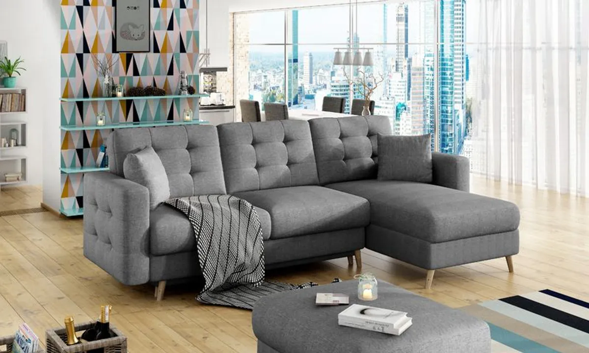 Classic Corner Sofa Bed CORTEZ L - Image 3
