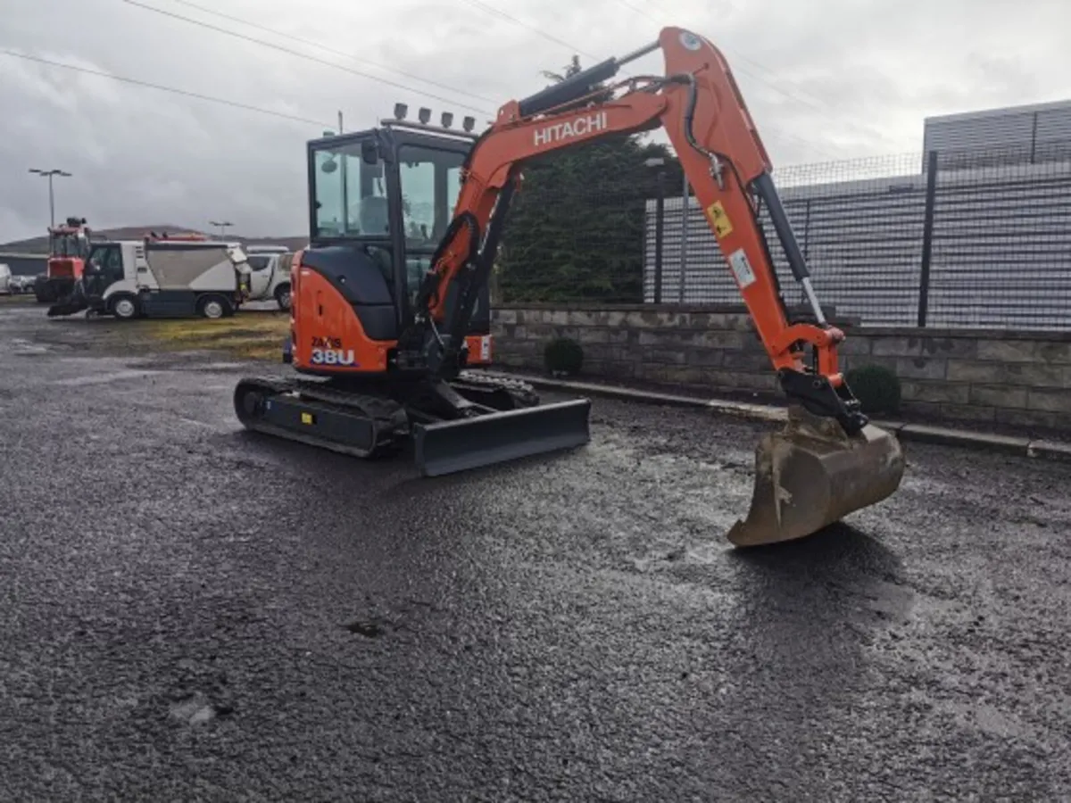 2022 Hitachi Zaxis 38U 3.8T Excavator 2745 Hours - Image 1