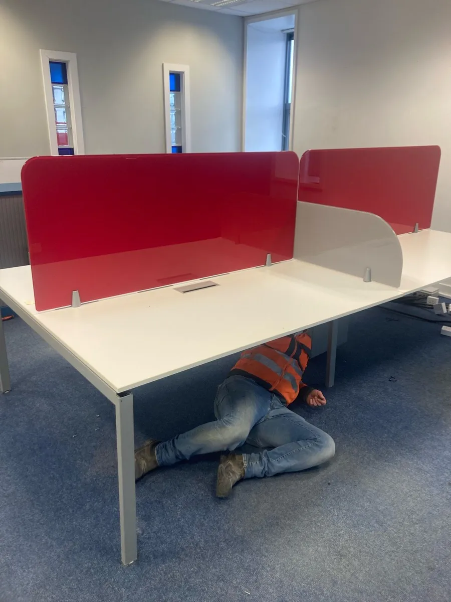 Quad Office work stations for sale - Image 1