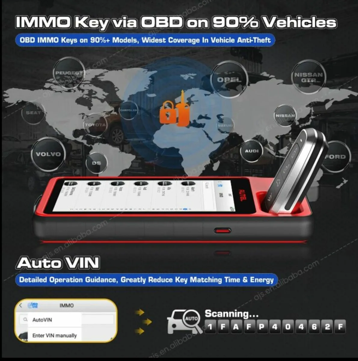 Autel MaxiIM KM100 Key Fob Programming Tool - Image 3