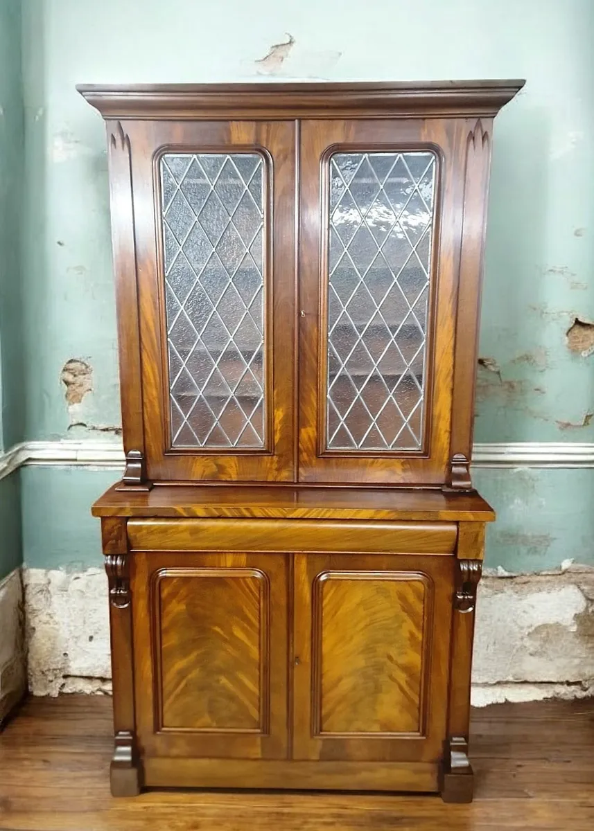 Large Victorian Display Bookcase- Circa 1870