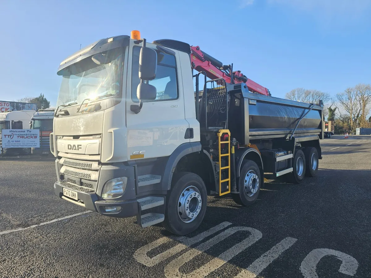 2021 Daf CF450 8X4 tipper grab - Image 3