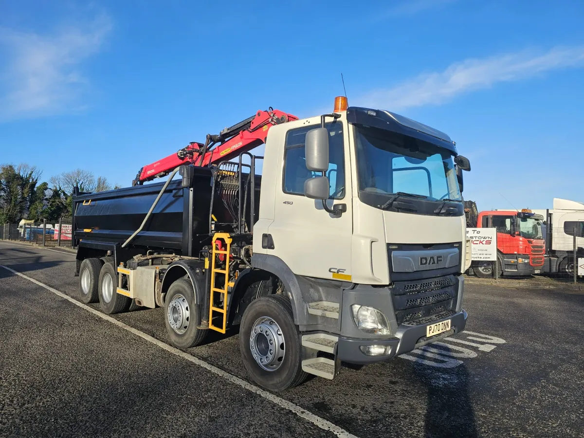 2021 Daf CF450 8X4 tipper grab - Image 1