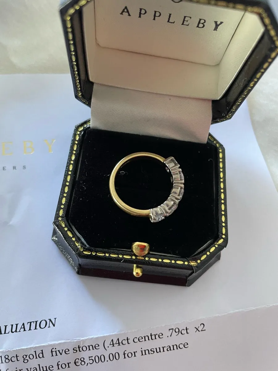 Diamond 5 Stone / Eternity Ring - Image 4